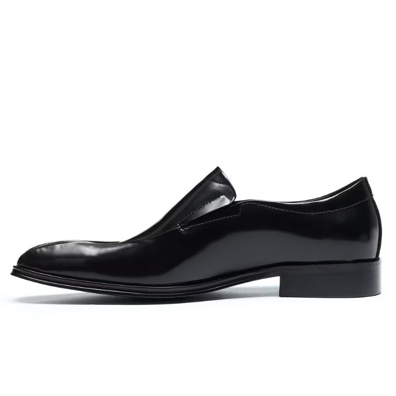 Mænds Formelle Sko Overdådige Luksus Slip-on Brogue Dress - Sort