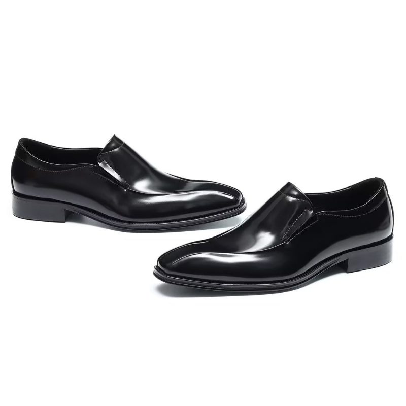 Mænds Formelle Sko Overdådige Luksus Slip-on Brogue Dress - Sort