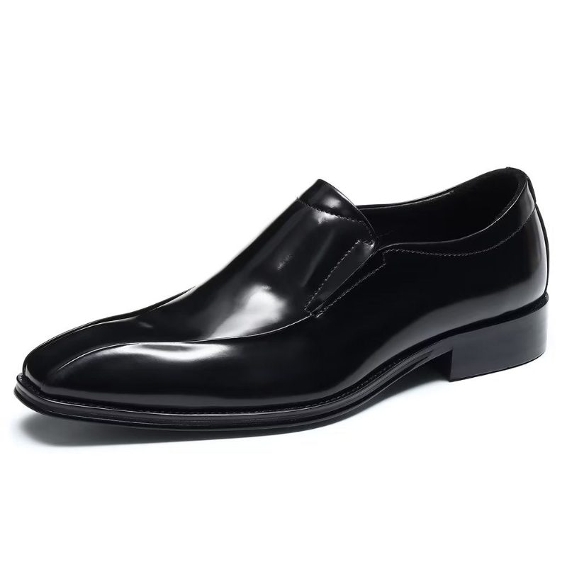 Mænds Formelle Sko Overdådige Luksus Slip-on Brogue Dress - Sort