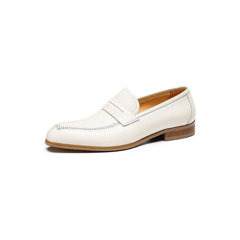 Mænds Formelle Sko Prægede Elegance Slip-on Square Toe Dress