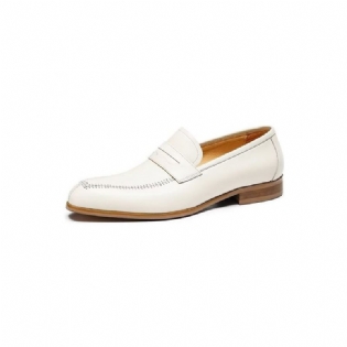 Mænds Formelle Sko Prægede Elegance Slip-on Square Toe Dress