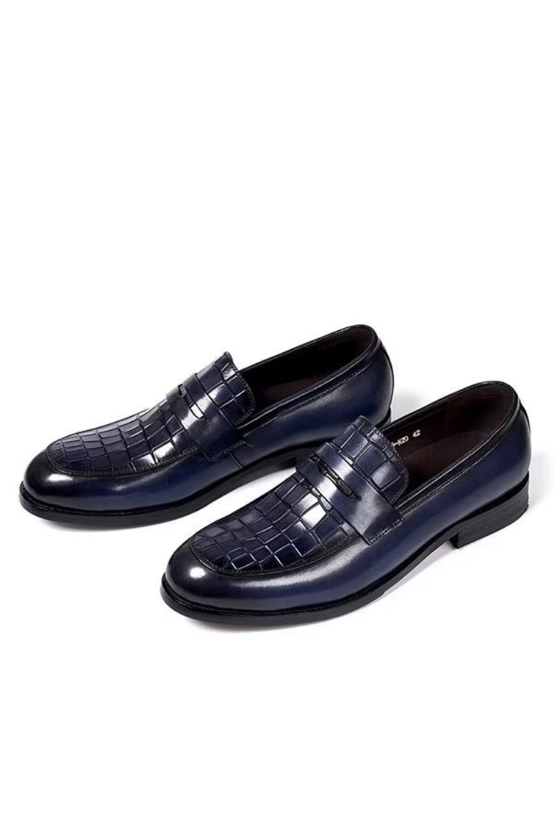 Mænds Formelle Sko Sartorial Splendor Slip-on Dress - Blå