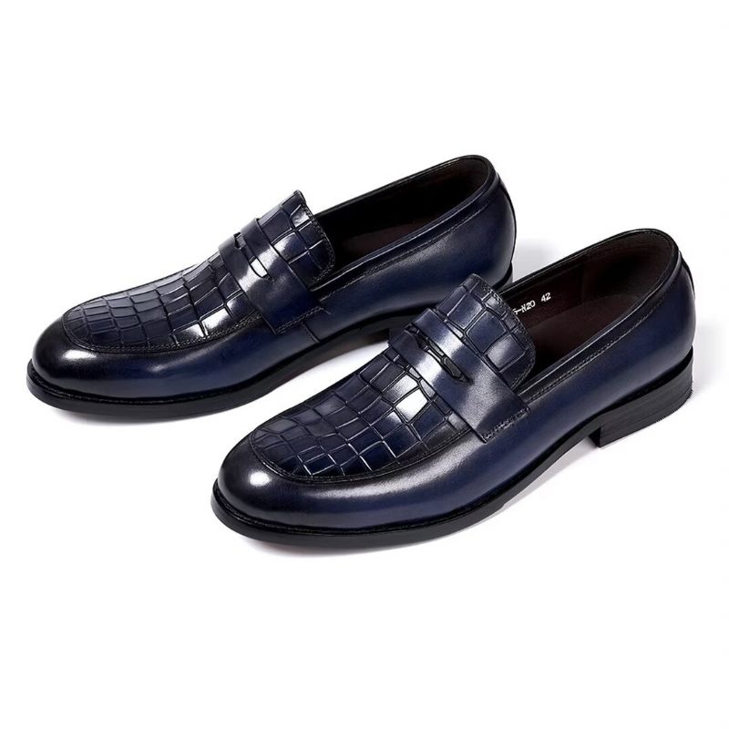 Mænds Formelle Sko Sartorial Splendor Slip-on Dress - Blå