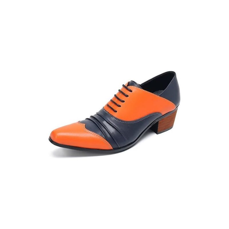 Mænds Formelle Sko Slip-on Oxford Dress - Orange