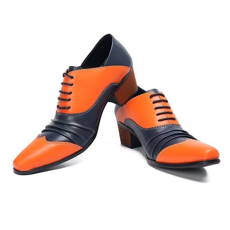 Mænds Formelle Sko Slip-on Oxford Dress - Orange