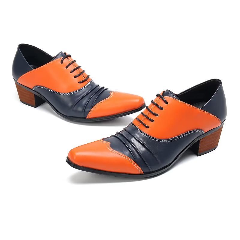 Mænds Formelle Sko Slip-on Oxford Dress - Orange