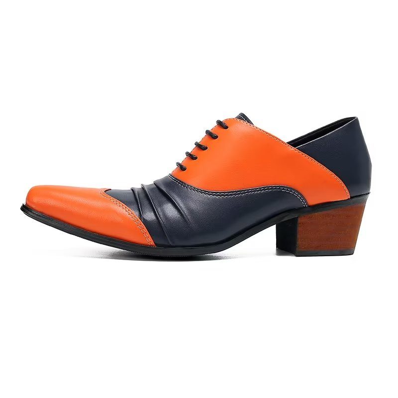 Mænds Formelle Sko Slip-on Oxford Dress - Orange