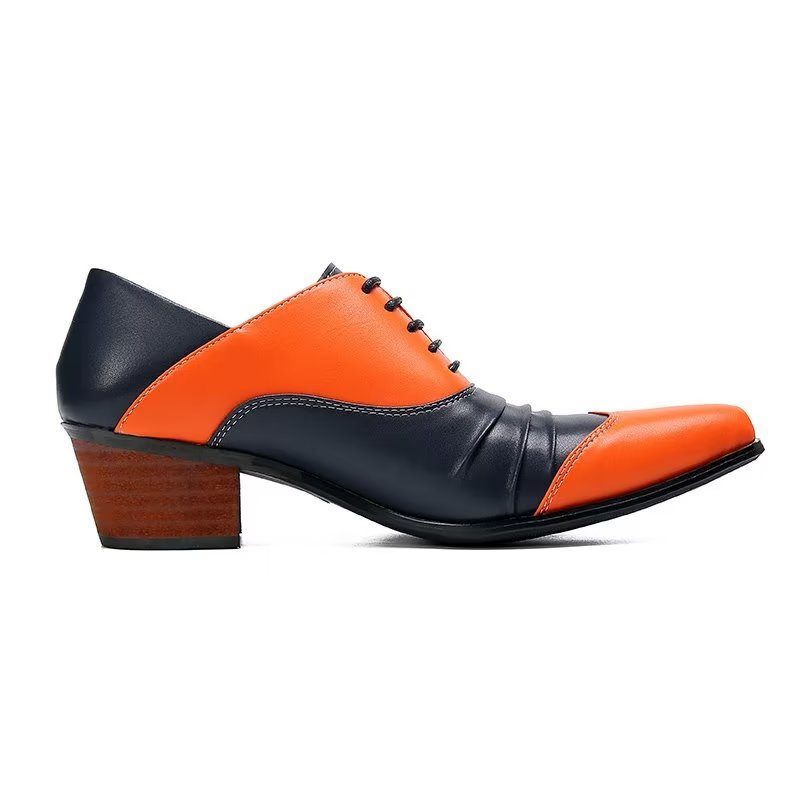 Mænds Formelle Sko Slip-on Oxford Dress - Orange