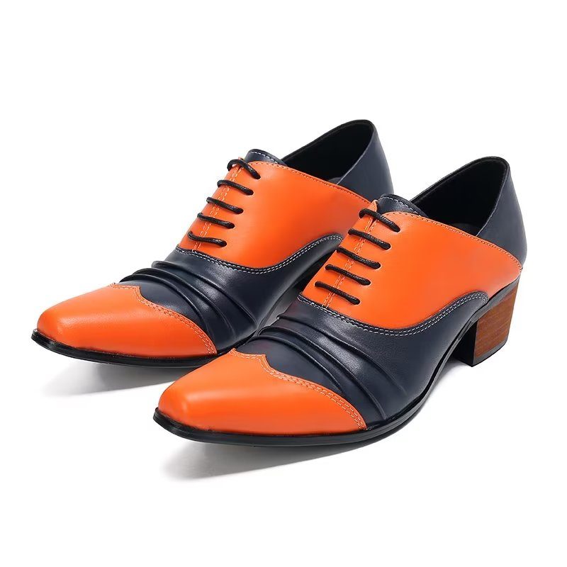 Mænds Formelle Sko Slip-on Oxford Dress - Orange