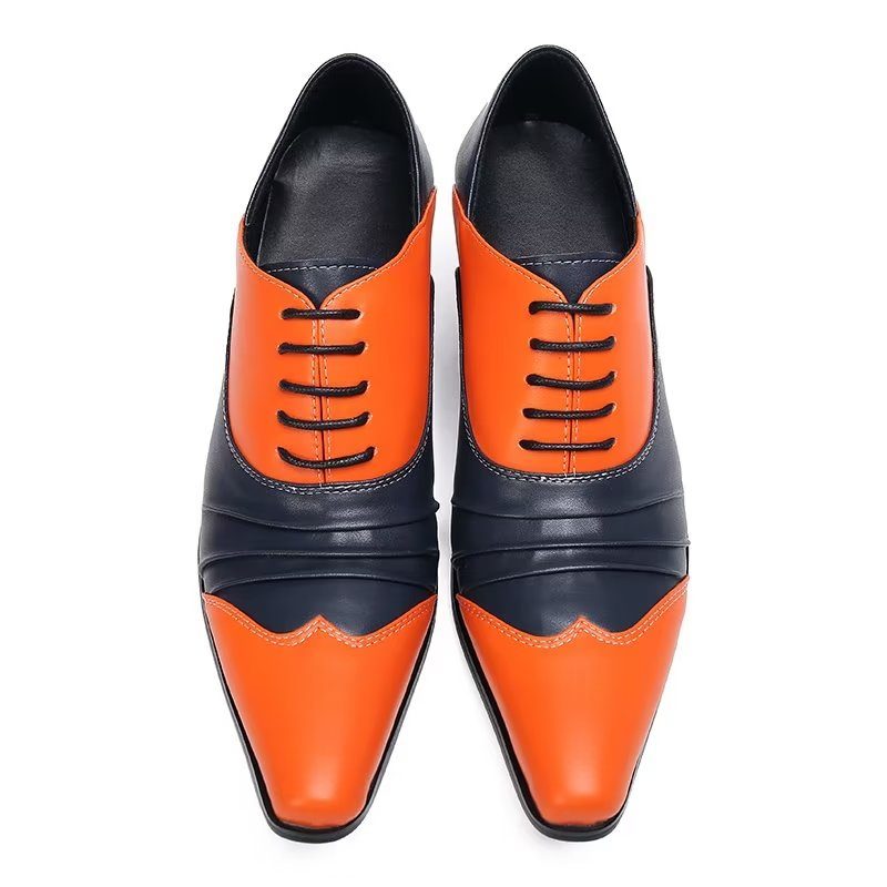 Mænds Formelle Sko Slip-on Oxford Dress - Orange