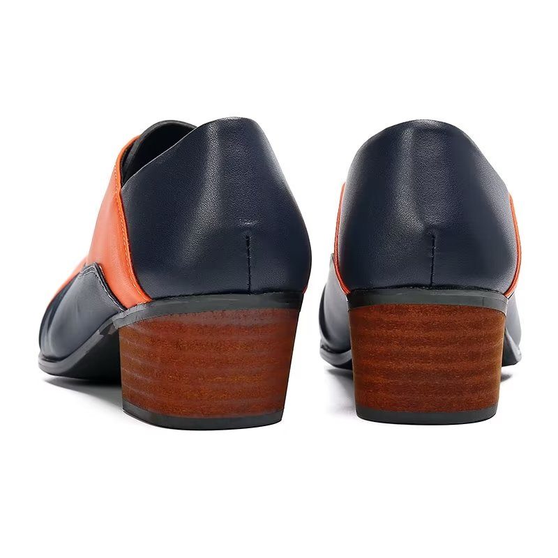 Mænds Formelle Sko Slip-on Oxford Dress - Orange