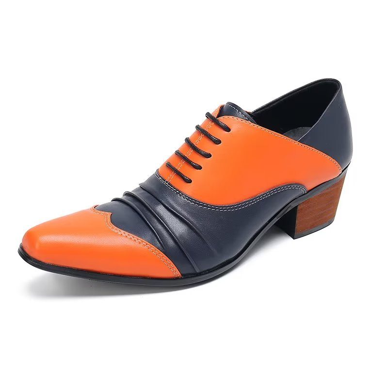 Mænds Formelle Sko Slip-on Oxford Dress - Orange