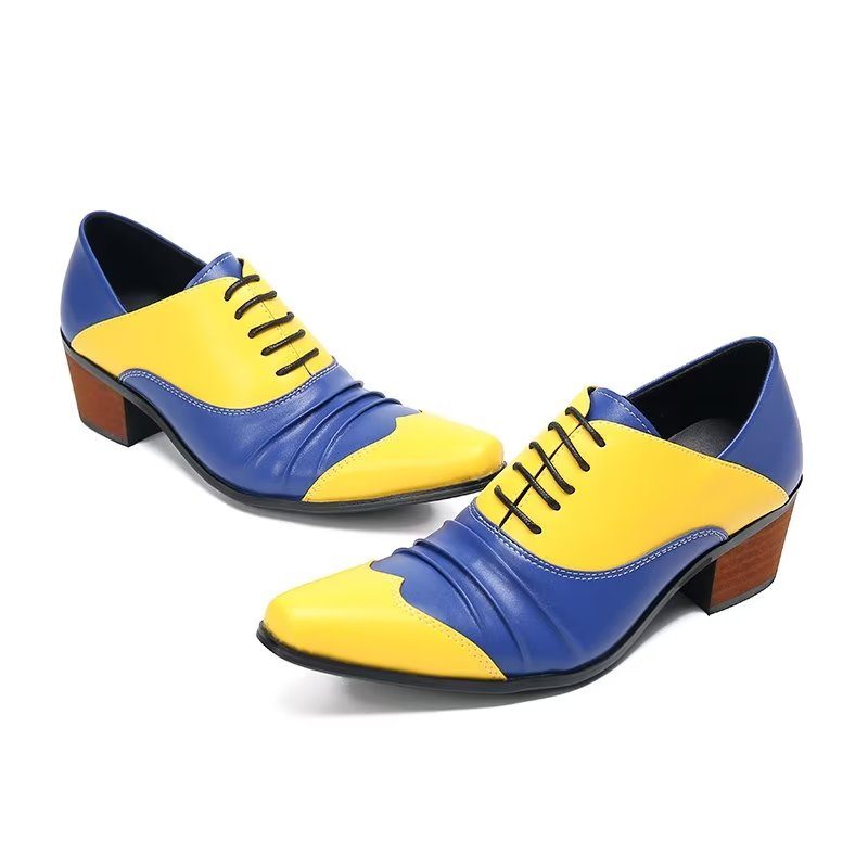 Mænds Formelle Sko Slip-on Oxford Dress - Gul