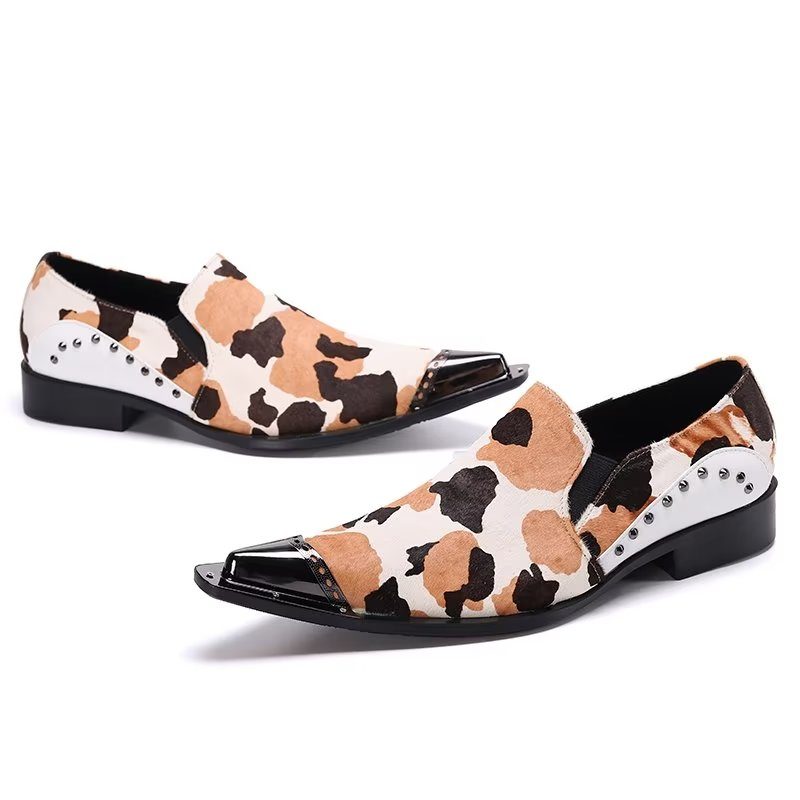 Mænds Formelle Sko Smart Slip-on Dress - Hvid