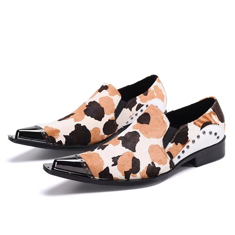 Mænds Formelle Sko Smart Slip-on Dress - Hvid