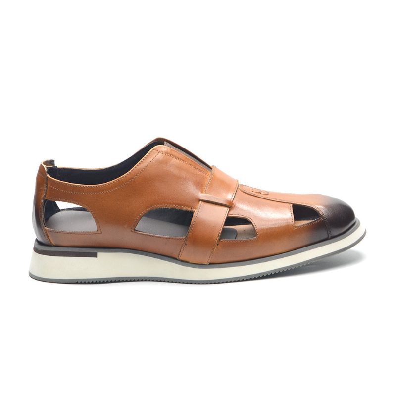 Mænds Fritidssko Chic Kolæder Elegante Slip-on Sandaler - Kaffe