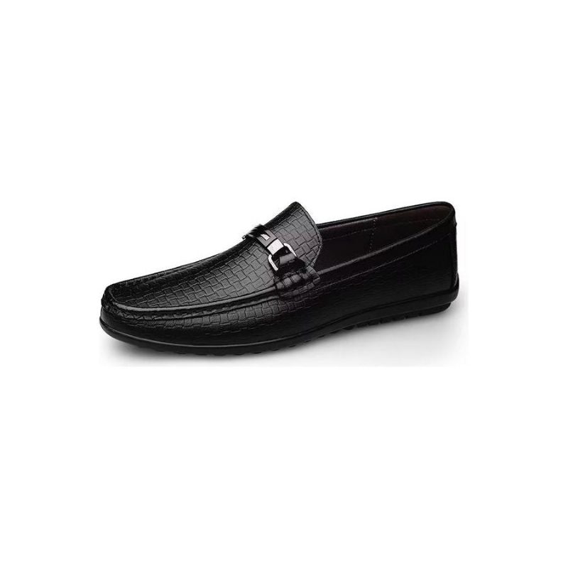 Mænds Fritidssko Chic Pu Slip-on Mokkasiner Med Metallisk Stil