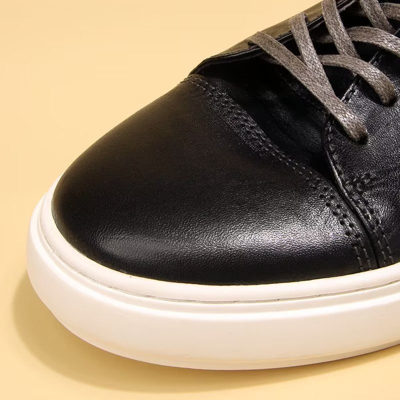 Mænds Fritidssko Elegante Høje Modesneakers - Sort