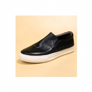 Mænds Fritidssko Elegante Slip On High End Sneakers I Læder