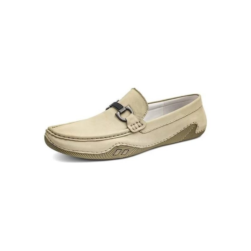 Mænds Fritidssko Elegante Slip-on Loafers Med Metalmode