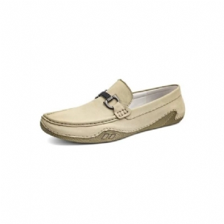 Mænds Fritidssko Elegante Slip-on Loafers Med Metalmode