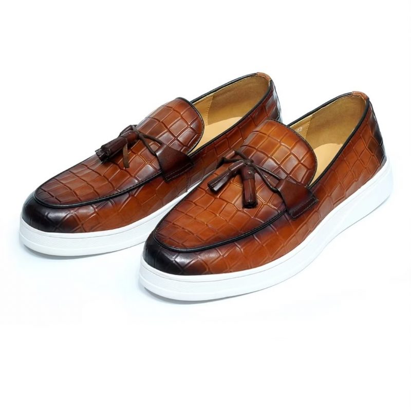 Mænds Fritidssko Modish Slip-ons - Brun