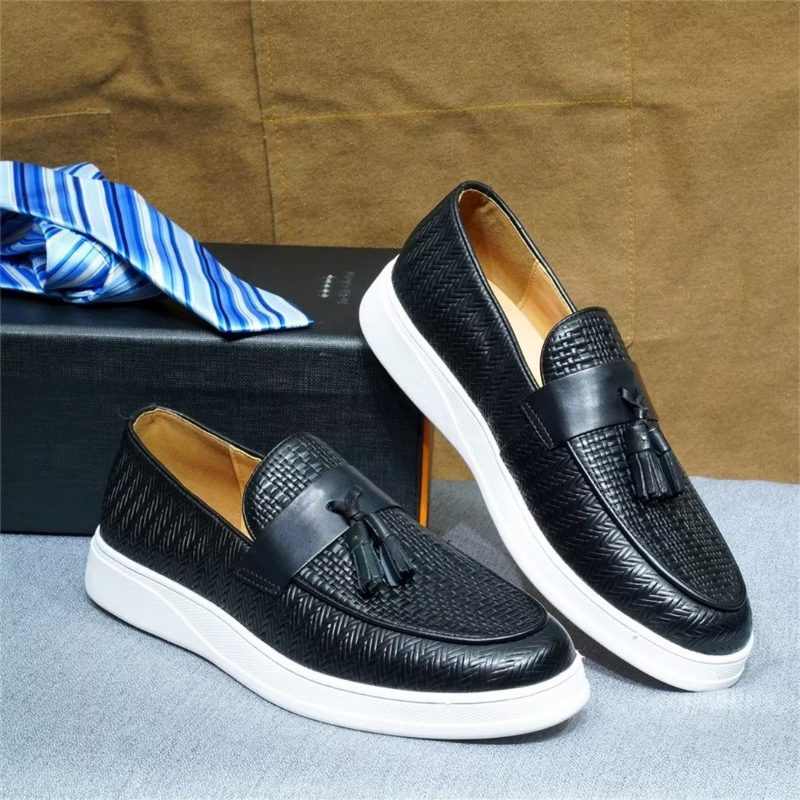 Mænds Fritidssko Slip-on Elegance - Sort