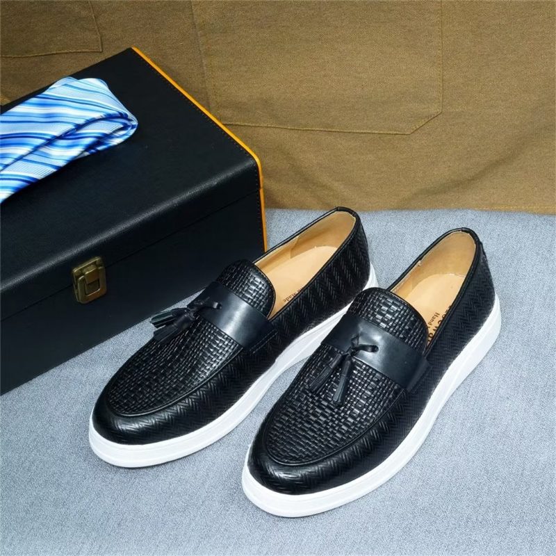 Mænds Fritidssko Slip-on Elegance - Sort